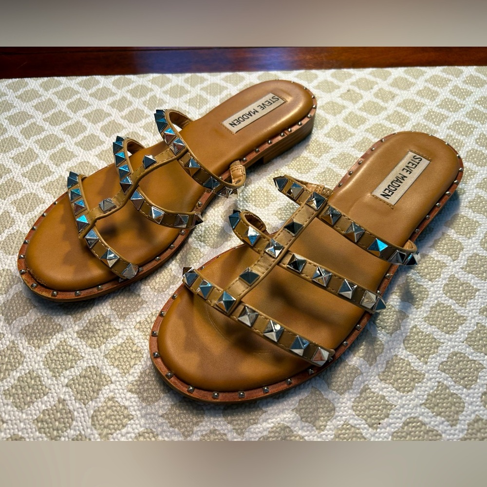 Steve Madden Metal Spiked Detail Sandals
